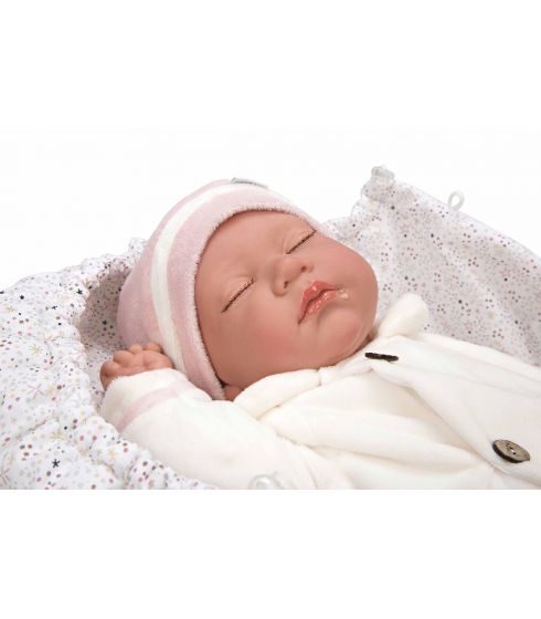 Bebé Reborn 45 cm Macarena con Saco de Dormir