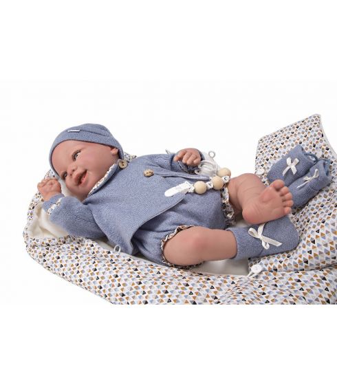 Bebé Reborn 45 cm Daniel con Saco de Dormir