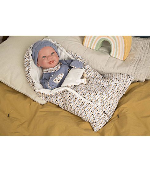 Bebé Reborn 45 cm Daniel con Saco de Dormir