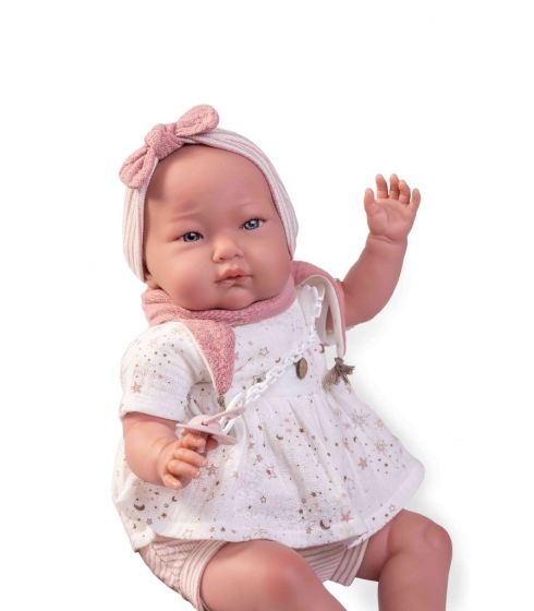 Bebé Mi Primer Reborn Alejandra Con Diadema 52 cm