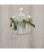 Vestido Guille flores verdes con lazo