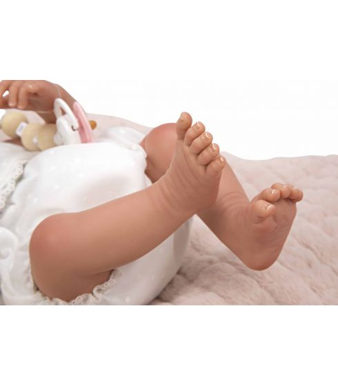 Bebé Reborn 38 cm Maitane Rosa con Manta